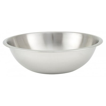 

Winco MXHV-400 Heavy Duty Stainless Steel Mixing Bowl 4 Qt.