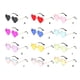 thumbnail image 3 of Sonducket Gafas de sol con forma de corazón para mujer, traje de senderismo y acampada, gafas de protección solar, gafas para fiesta, banquete, Lentes Dorado Azul Claro, 3 of 6