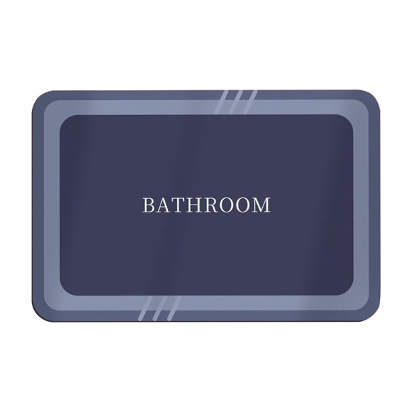 Tapis de Buanderie Tapis de Bain - Super Absorbant Séchage - Endos en Caoutchouc Antidérapant - Tapis de Sol de Salle de Bain Lavables - Tapis de Douche pour devant la Baignoire - Salle de Douche - 16x24 - Tapis de Bain pour Salle de Bain