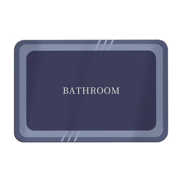 Yhmxh Alfombrillas de baño para baño Alfombra de baño Alfombra de baño súper absorbente, seca, con respaldo de goma, antideslizante, lavable, ideal para ducha, 40 x 60 cm. Decoración del baño