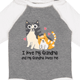 thumbnail image 4 of Inktastic I Love My Grandma Loves Me Cat Boys or Girls Long Sleeve Baby Bodysuit, 4 of 5