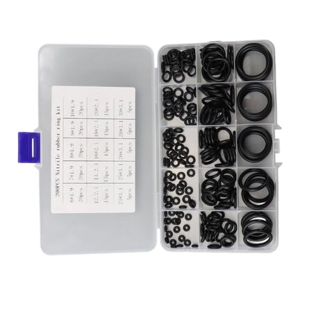 200Pcs Nitrile Rubber O Rings Kits Rubber O Rings Sealing Gasket Washer