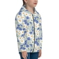 thumbnail image 5 of Pofeuu Daisies Flowers Print Teenage Zipper Hoodie Sweatshirts Hooded Casual Jackets With Pocket For Boys Girls-Small, 5 of 6