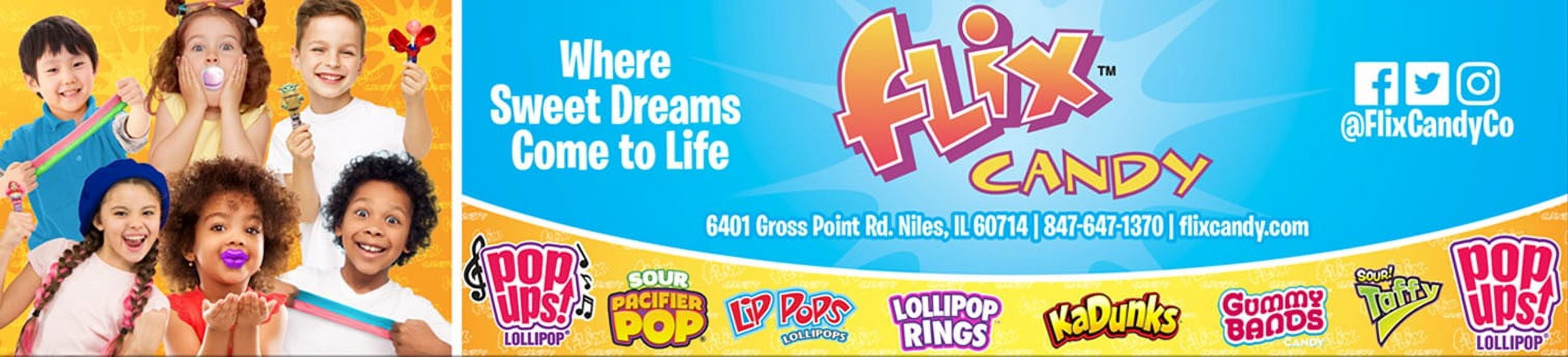 Flix Candy Unicorn Pop up Lollipop Jumbo Egg, Strawberry Flavored,  .70 oz