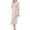 Pink, variant on Elainilye Fashion Robes For Women Solid Color Homewear Casual Nightgown With Belt Half Sleeve Pajama Dress Robes,Pink