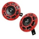 thumbnail image 5 of Bocina de coche, par de bocinas de 12 V, bocina roja para camión, bocina para vehículo, innovación moderna, 5 of 9