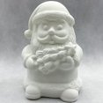 thumbnail image 4 of 1 Juego de figuras navideñas de Papá Noel sin pintar, bricolaje, vinilo en blanco, Papá Noel con pigmento, 4 of 6