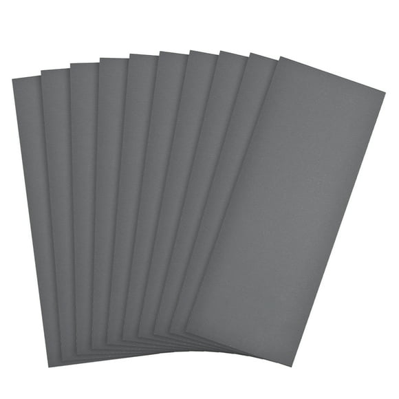 Uxcell 2000 Grits Waterproof Sandpaper Wet Dry Sand Paper Silicone 10Pcs