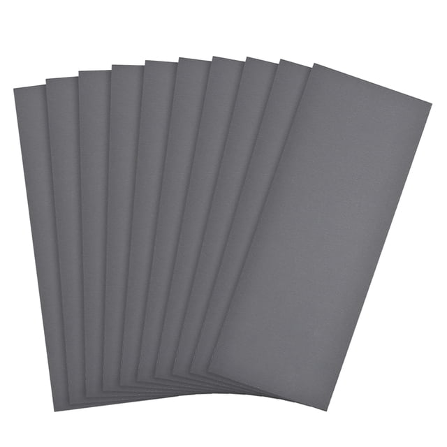 Uxcell 2000 Grits Waterproof Sandpaper Wet Dry Sand Paper Silicone 10Pcs
