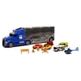 thumbnail image 2 of Blue Block Factory 11 in 1 Die Cast Carrier Truck with Mini Cars and Accessories, 2 of 7
