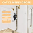 thumbnail image 4 of golytefs Thickened Sisal Rope with Wood Platform Climbing Training Rope Wear Resist Wall Mounted Rope for Cat Furniture Scratcher Play Equipment, 4 of 9