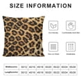 thumbnail image 5 of BANET Animal Print Pillow Sham, Skin Pattern Nature Inspired Modern Illustration, Decorative Standard Size Printed Pillowcase 12x12in, 5 of 5