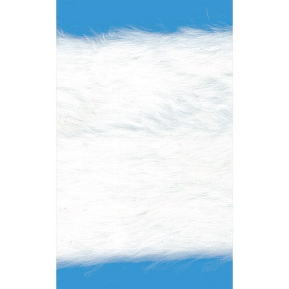 WHITE 4 INCH FAUX FUR