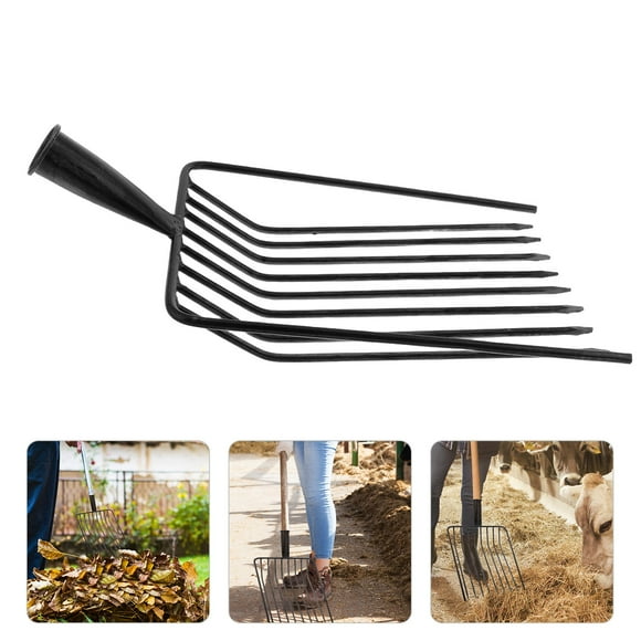 QUMIIRITY Garden Weeding Fork Multi Tine Design Steel Head Replacement for Farmers 1Pcs