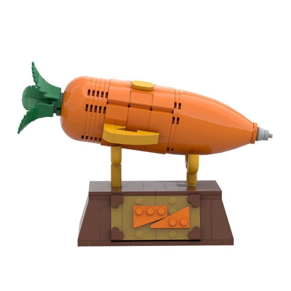 Honchoes Carrot-Shaped Voice Recorder Building Set Compatible with Lego STEM Toy for Adults Boys Girls 186 Pcs