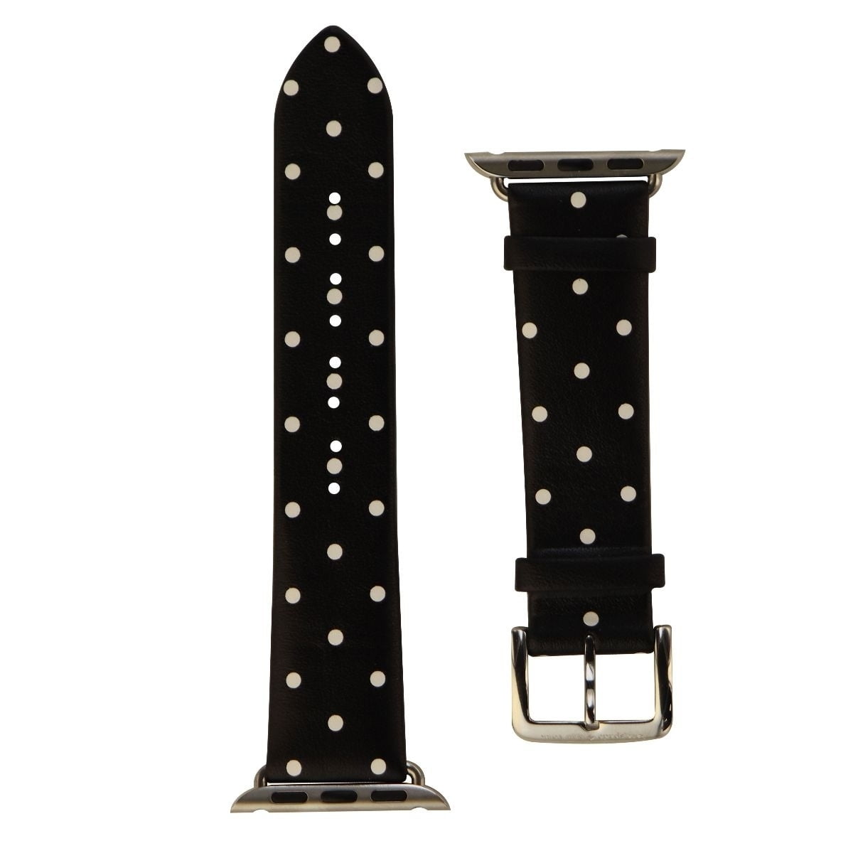 Kate Spade Leather Band for 38mm &amp; 40mm Apple Watch - Black White Polka Dot