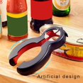 thumbnail image 4 of 6 In 1 Multifunction Bottle Opener, Stainless Steel Manual Can Opener For Arthritis Hands, Non-slip Open Sesame Can Opener Lid Twist Off, 4 of 5