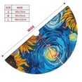 thumbnail image 3 of Sikiie Starry Night Sunflower Field 30-48 inches {designName} Print Christmas Tree Skirt Snowman Xmas Tree Skirt with Edge Christmas Decorations for Holiday Party-36", 3 of 7
