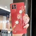 thumbnail image 1 of Funda de teléfono con purpurina para IPhone, carcasa de lujo con gema de Camelia, pulsera con colgante de flores para IPhone 14 Pro MAX 13 12 mini 11 XS XR X 7 8 Plus Fivean unisex, 1 of 2