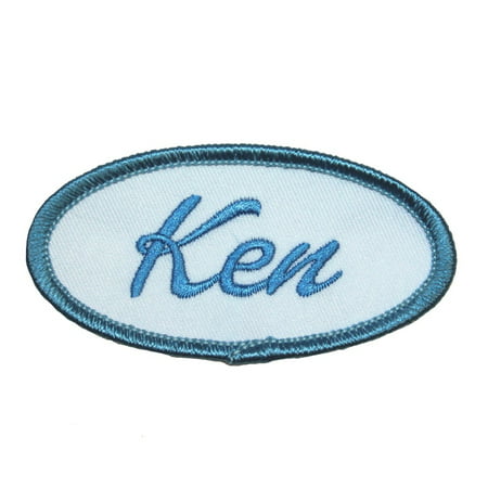 Ken Name Tag Patch Barbie Badge Costume Doll Sign Embroidered Iron On