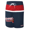 thumbnail image 2 of Men's G-III Sports by Carl Banks Navy Atlanta Braves Sea Wind Swim Shorts, 2 of 3