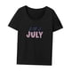 thumbnail image 3 of Camiseta de verano para mujer, ropa de calle, camiseta sencilla con cuello redondo para senderismo, viajes y desplazamientos SG, 3 of 7