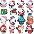 thumbnail image 3 of Hebilla de zapato de PVC de Hello Kitty, accesorios de dijes de Jibz de cocodrilo, dibujos animados, decoraciones DIY, regalos de x-mas para niños, venta única, 1 ud., 3 of 4