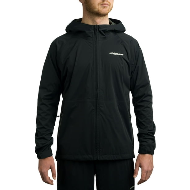Whitewater Fishing Men’s Packable Rain Jacket, Rain Gear for Men (Black