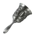 thumbnail image 1 of Campana de mano, Campana de cena de metal Campanas de boda decorativas Campana de servicio Campana de llamada Campana de Navidad,Plata, 1 of 5
