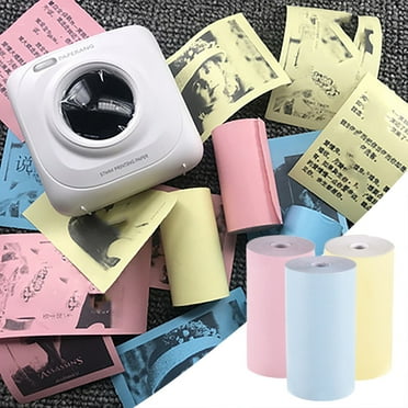 RnemiTe-amo Deals！Color Thermal Paper Roll 57*30mm Receipt Photo Paper Clear Printing for Pocket Thermal Printer for Mini Photo Printer, 3 Rolls