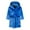 Solid Navy Blue, variant on Esaierr Boys Girls Robe for Kids Toddler Baby Hooded V-Neck Solid Color Bathrobe 2-12Y Casual Loungewear Pajamas Night-Robe