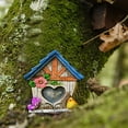 thumbnail image 3 of Xinyolin Fairy Door Engraved Scene Layout Boxwood Creative Yard Art Sculpture Elf Door for Outdoor, 3 of 8
