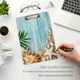thumbnail image 4 of FMSHPON Seashells S Wooden Summer Clipboard Hardboard Wood Nursing Clip Board and Pull for Standard A4 Letter 13x9 inches, 4 of 7