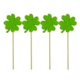 thumbnail image 4 of 20 Pieces Birthday Cake Toppers Green Lucky Clover Cake Topper Saint Patrick Festival Cake Decoration for National Day, 4 of 9