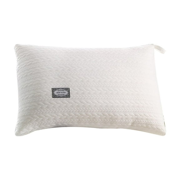 Hotel-Grade Polyester Pillow for Back Side and Stomach Sleepers - Soft and Supportive Bed Pillow with Breathable Fabric