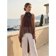 thumbnail image 2 of Argulvti Women’s Halter Neck Long Tops Summer Fashionable Dot Print Backless Going Out Vest, 2 of 8