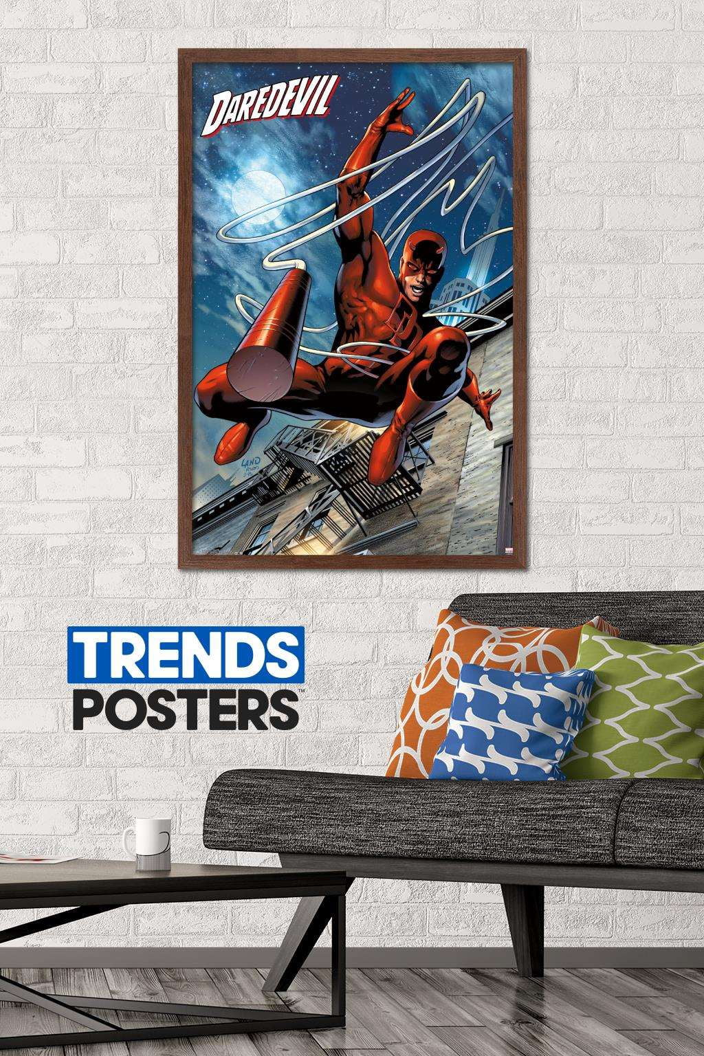 Marvel Comics - DaredeVil - Billy Club Wall Poster, 22.375" x 34", Framed