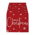 thumbnail image 2 of Christmas Table Runner Christmas Party Decorations Linen Natural Woven Texture Washable & Foldable for Home Dining Table Party Venue Display Counter by MPOISVA, 2 of 6