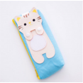 thumbnail image 1 of Trousse à Crayons Animal Chat Simple Dessin Animé, Fournitures Scolaires Crayon en Toile 2 Pcs Triangle Chat Jaune, 1 of 7