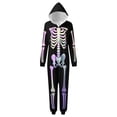 thumbnail image 5 of Grblisyd Matching Family Halloween Pajamas Funny Skeleton Print Onesie Loungewear with Hood for Mom Dad and Kids, 5 of 5