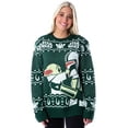 thumbnail image 5 of Disney Star Wars Mens' The Mandalorian Grogu Goodbye Holiday Knit Ugly Christmas Sweater, 5 of 7