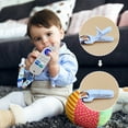 Infant Set 2Pack Silicone Teething Toys with Pacifier Chain, Remote
