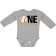 thumbnail image 3 of Inktastic 1st Birthday Baseball Boys First Boys or Girls Long Sleeve Baby Bodysuit, 3 of 5