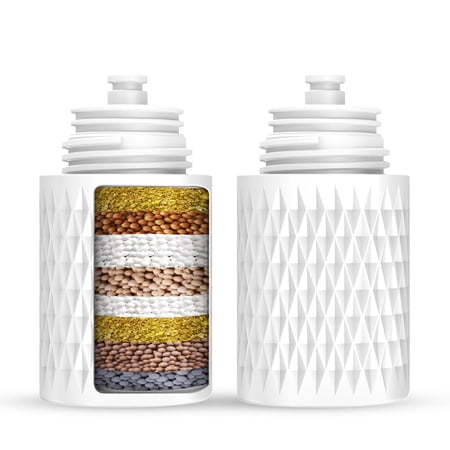 FEELSO 2 Pack Bidet Filter for non electronic bidet seat, Replacement Filter for Hard Water, White