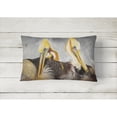 thumbnail image 2 of Carolines Treasures JMK1025PW1216 Pelicans Preening Canvas Fabric Decorative Pillow  12H x16W multicolor, 2 of 3
