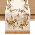 thumbnail image 2 of Halloween Sale Clearance!Fall Decorations for Home, Thanksgiving Flag Fall Pumpkin Maple Leaf Kitchen Party Tablecloth, 2 of 7