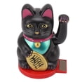 thumbnail image 3 of Waving Arm Lucky Cat Solar Powered Light Sensing Rotatable Base Bring Wealth  Luck 5 Inch Fortune Cat Decoration Waving Arm Lucky Cat, 3 of 8