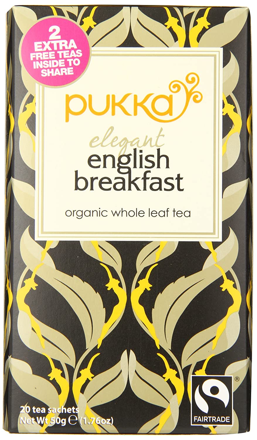 Pukka Elegantly Rich English Breakfast Black Tea 20 sachets (pack of 6