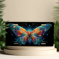 thumbnail image 4 of 1 Pcs 2D Flat License Plate Covers & Frames, Cosmic Butterfly For Decorative Front, Waterproof For Decoration Aluminum License Plate Covers & Frames Cover For Men Women, 12" X 6", 4 of 6