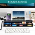 thumbnail image 5 of DOLLAR BOSS Deskboard Desk White Board with Computer Keyboard Stand,Desktop Glass Whiteboard with Storage, Black Dry Erase Board Weekly Calendar for Home Office Desk Organizers with Accessories, 5 of 7